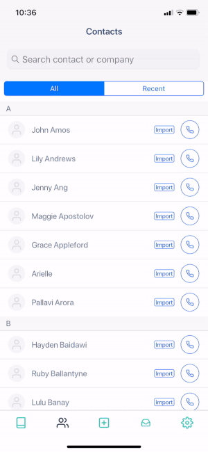 Manually log each call (this can be done from the iOS App or the online website) or