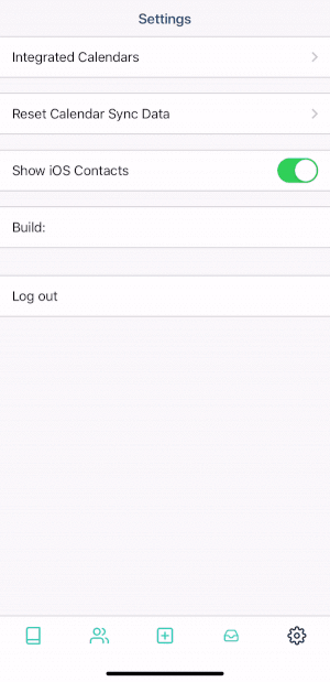 Once you have imported the contacts from your phone and you no longer wish to have your personal contacts appear in the