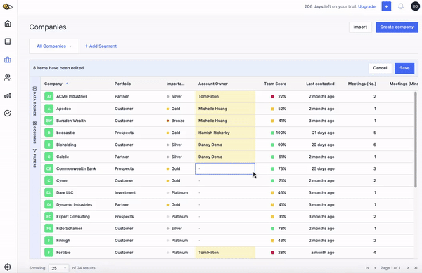 This type of custom field allows you to select from a dropdown list of your team members on BeeCastle, and assign them t