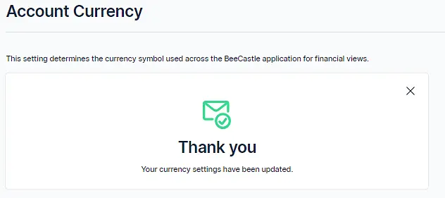 You will then receive this confirmation screen...
