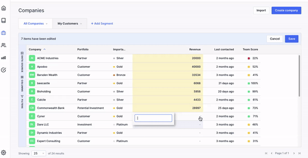 Selecting this field type will mean users can only type in numbers in that field. This is useful for custom fields such