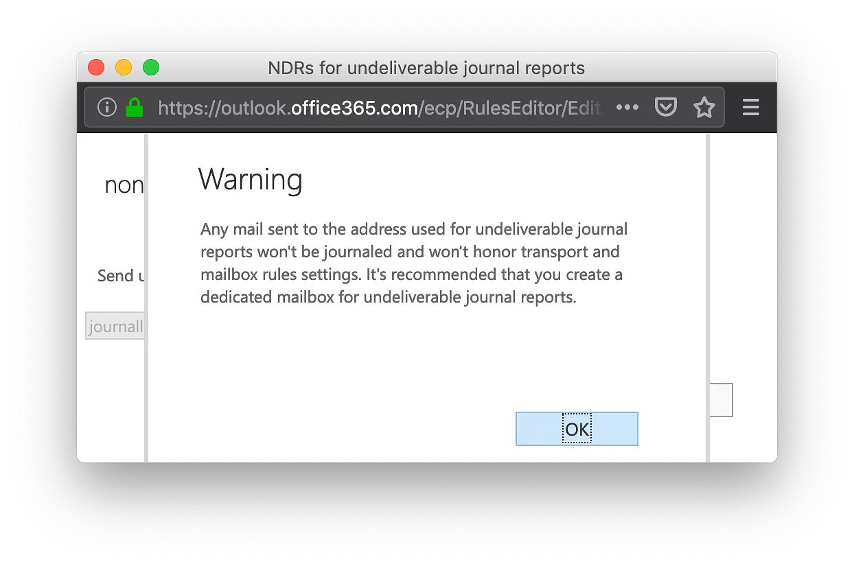 5d) Accept the warning