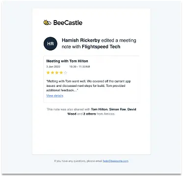 Sharing that note with other users