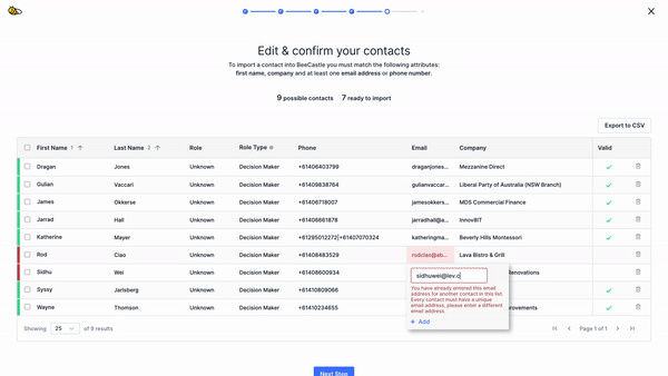 Edit your contacts